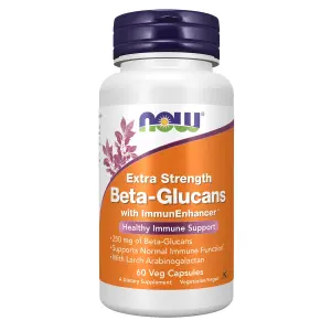 Betaglucanos com ImmunEnhancer™, 60 Cápsulas Vegetais, Now Foods