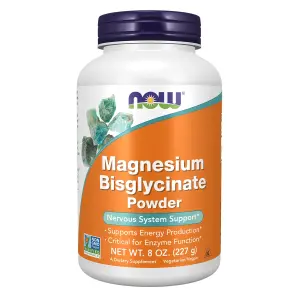 Bisglicinato de Magnésio em Pó, 227 g (8 oz), Now Foods