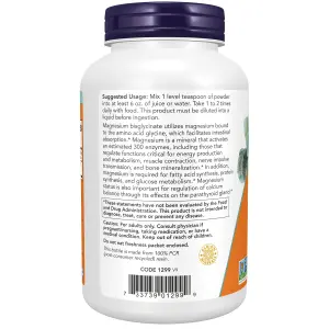 Bisglicinato de Magnésio em Pó, 227 g (8 oz), Now Foods