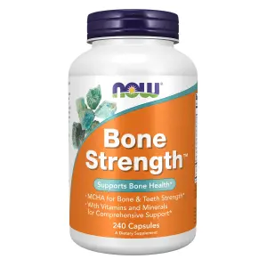 Bone Strength, Força óssea com Vitamínas e Minerais, 240 cápsulas, Now Foods