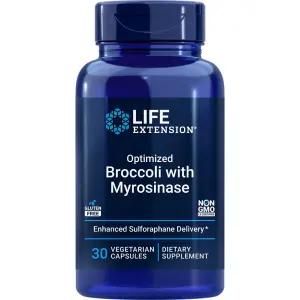 Brócolis e Mirosinase Otimizados, 30 Cápsulas Vegetarianas, Life Extension