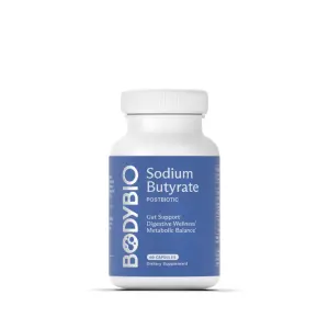 Butirato de Sódio, Pós-Biótico, 60 Cápsulas, BodyBio