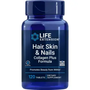 Cabelo, Pele e Unhas, Fórmula de Colágeno Plus, 120 Comprimidos, Life Extension