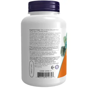 Cal-Mag com Complexo B e Vitamina C, 100 Comprimidos, Now Foods