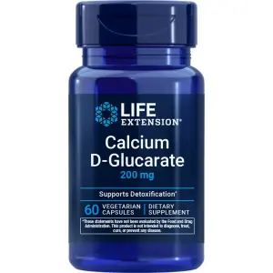 Calcium D-Glucarate, 200 mg, 60 Cápsulas Vegetarianas, Life Extension