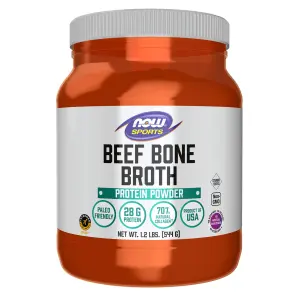 Caldo de Osso Bovino, Proteína em Pó, 544 g (1,2 lb), Sports, Now Foods