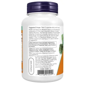 Cápsulas de Minerais de Espectro Completo, 240 Cápsulas Vegetais, Now Foods