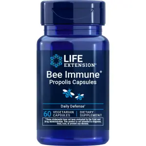 Cápsulas de Própolis Bee Immune, 60 Cápsulas Vegetarianas, Life Extension