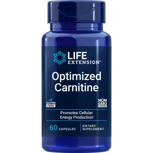 Carnitina Otimizada, 60 Cápsulas, Life Extension