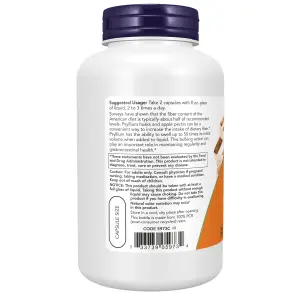 Cápsulas de Casca de Psílio, 700 mg, 180 Cápsulas Vegetais, Now Foods