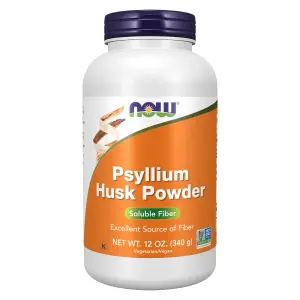 Casca de Psyllium em Pó, 340 g (12 oz), Now Foods