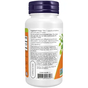 Cascara Sagrada, 450 mg, 100 Cápsulas Vegetais, Now Foods