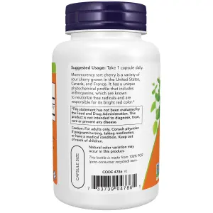 Cereja Azeda, 500 mg, 90 Cápsulas Vegetais, Now Foods