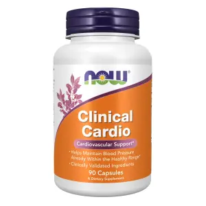 Clinical Cardio, 90 Cápsulas Vegetais, Now Foods