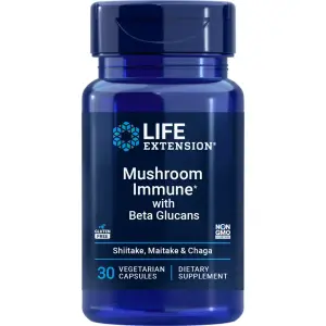 Cogumelos para Imunidade com Betaglucanos, 30 Cápsulas Vegetarianas, Life Extension