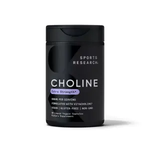 Colina, 800 mg, 60 Cápsulas Vegetais Líquidas, Sports Research