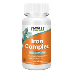 Complexo de Ferro, Ferrochel™, 27 mg, 100 Comprimidos, Now Foods