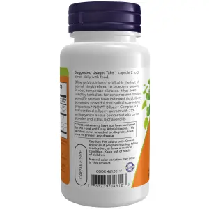 Complexo de Mirtilo Europeu, 100 Cápsulas Vegetais, Now Foods
