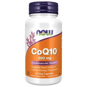 CoQ10, 200 mg, 60 Cápsulas Vegetais, Now Foods