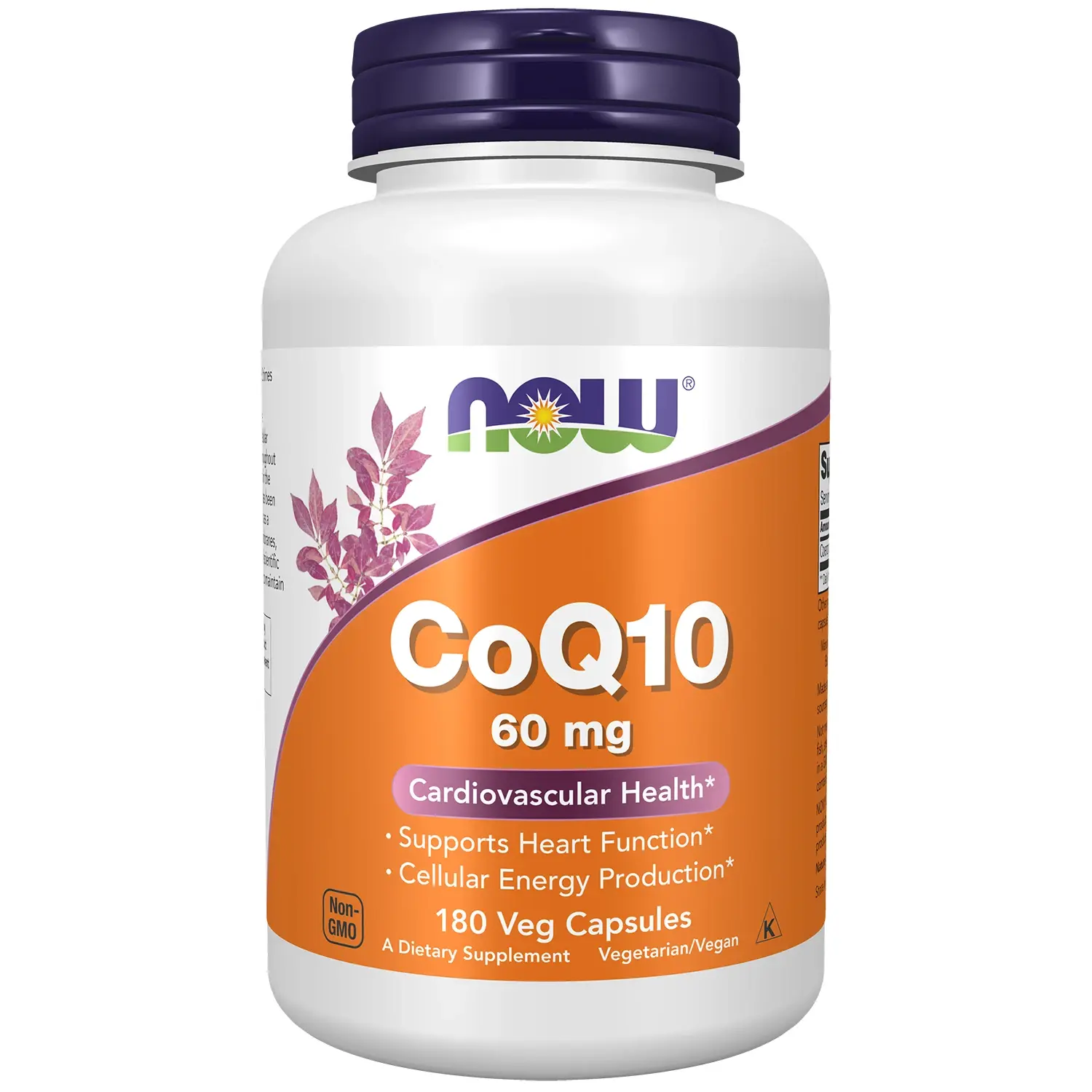 CoQ10, 60 mg, 180 Cápsulas Vegetais, Now Foods