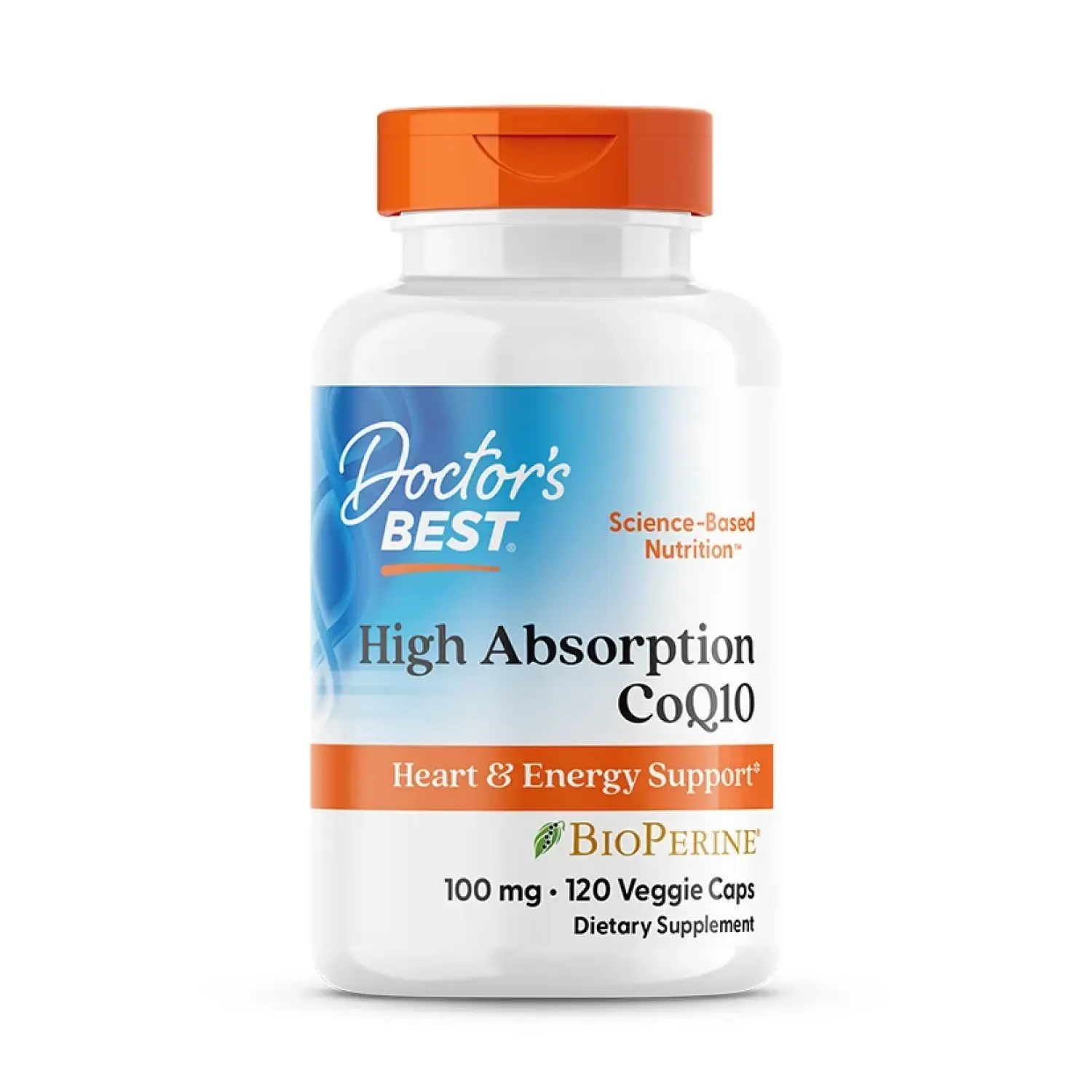 CoQ10 de Alta Absorção com BioPerine®, 100 mg, 120 Cápsulas Vegetais, Doctor's Best