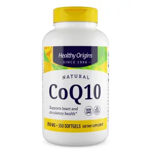 CoQ10 (Kaneka Q10™) , 200 mg, 150 Cápsulas Softgel, Healthy Origins