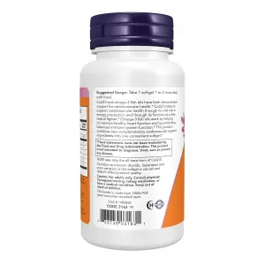 CoQ10 com Ômega-3 de Óleo de Peixe, 60 mg, 120 Cápsulas Softgel, Now Foods