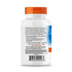 CoQ10 com PQQ de Alta Absorção, 60 Cápsulas Vegetais, Doctor's Best