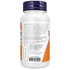 CoQ10 com Vitamina E e Lecitina de Girassol, 400 mg, 60 Cápsulas Softgel, Now Foods