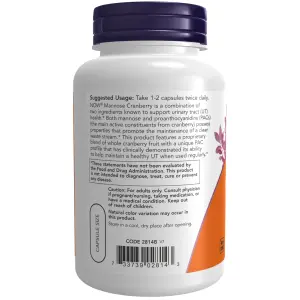 Cranberry com Dextromanose, 90 Cápsulas Vegetais, Now Foods