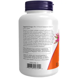 Cristais de Vitamina C, Ácido Ascórbico, 227 g (8 oz), Now Foods