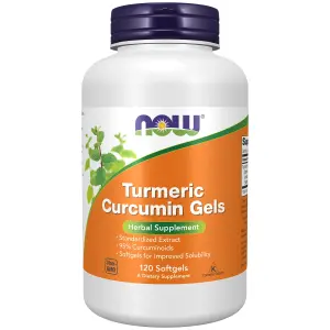 Cápsulas Softgel de Curcumina de Cúrcuma, 475 mg, 120 Cápsulas Softgel, Now Foods