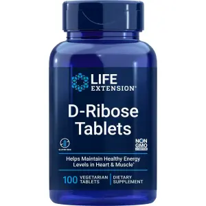 Comprimidos D-Ribose, 100 Comprimidos Vegetarianos, Life Extension