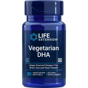 DHA Vegetariano, 200 mg, 30 Cápsulas Softgel Vegetarianas, Life Extension