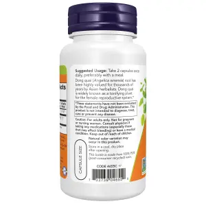 Dong Quai, 520 mg, 100 Cápsulas Vegetais, Now Foods