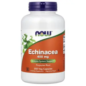 Echinacea, 400 mg, 250 Cápsulas Vegetais, Now Foods