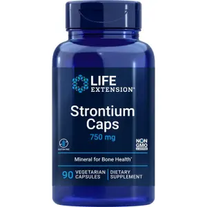 Cápsulas de Estrôncio, 750 mg, 90 Cápsulas Vegetarianas, Life Extension
