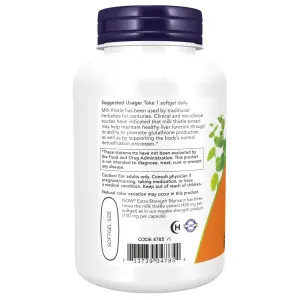 Extrato de Cardo-Mariano, 450 mg, Silimarina, 360 mg, 120 Cápsulas Softgel, Now Foods