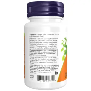 Extrato de Cardo-Mariano com Cúrcuma, 150 mg, 60 Cápsulas Vegetais, Now Foods