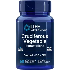 Extrato Vegetal de Crucífero de Tripla Ação, 60 Cápsulas Vegetarianas, Life Extension