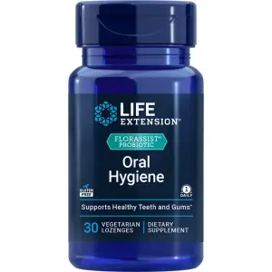 FLORASSIST® Probiótico, Higiene Oral, 30 Pastilhas Vegetarianas, Life Extension