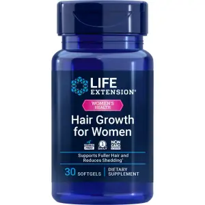 Fórmula de Crescimento Capilar para Mulheres, 30 Cápsulas Softgel, Life Extension