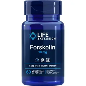 Forskolin, 10 mg, 60 Cápsulas Vegetarianas, Life Extension