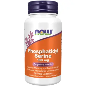 Phosphatidyl Serine, Fosfatidilserina, 60 Cápsulas Vegetais, Now Foods