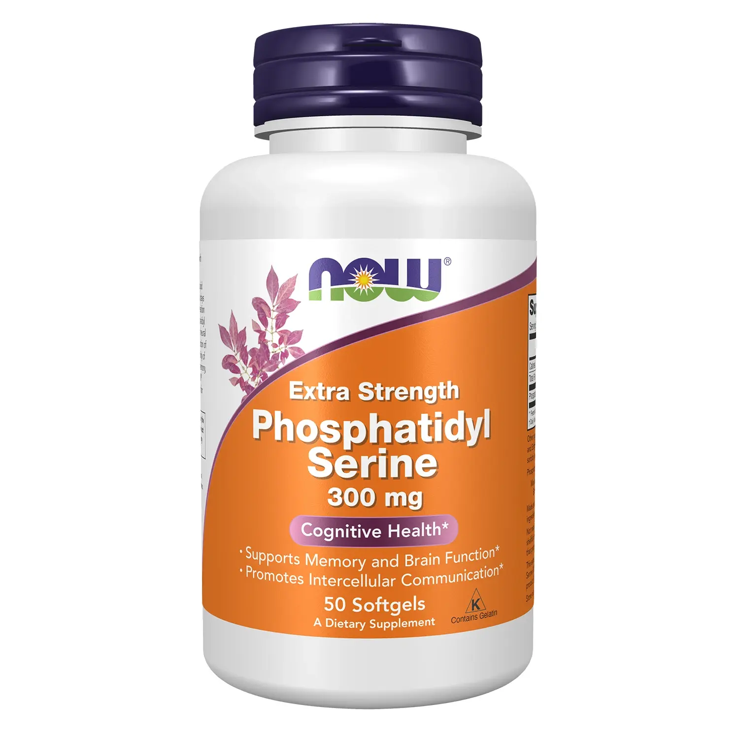 Fosfatidilserina, 300 mg, 50 Cápsulas Softgel, Now Foods