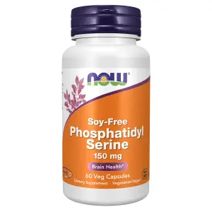 Fosfatidilserina, Sem Soja, 150 mg, 60 Cápsulas Vegetais, Now Foods
