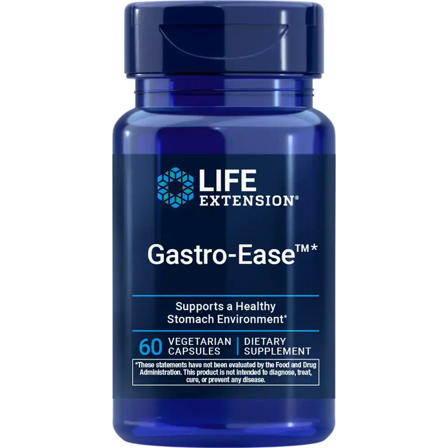 Gastro-Ease™, 60 Cápsulas Vegetarianas, Life Extension