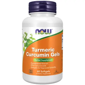 Géis de Curcumina de Cúrcuma, 475 mg, 60 Cápsulas Softgel, Now Foods