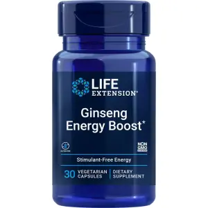 Aumento Energético de Ginseng, 200 mg, 30 Cápsulas Vegetarianas, Life Extension