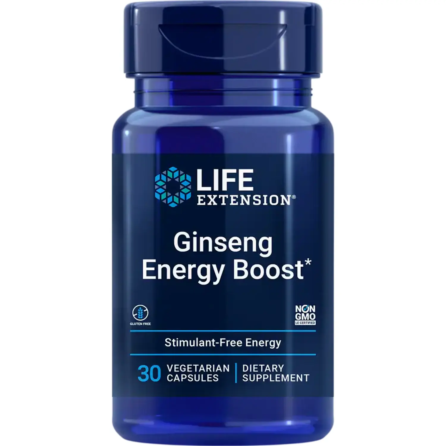 Aumento Energético de Ginseng, 200 mg, 30 Cápsulas Vegetarianas, Life Extension